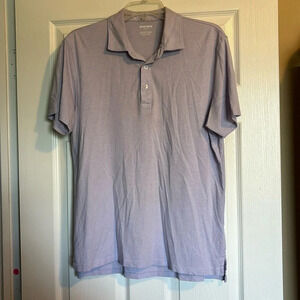 Bonobos men’s purple slim fit short sleeve polo shirt size large